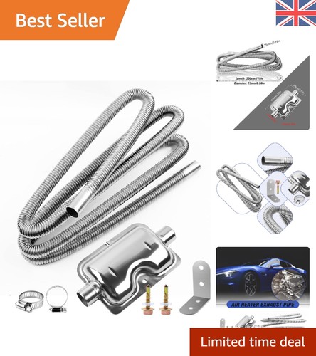 300cm stainless steel exhaust - stainless,